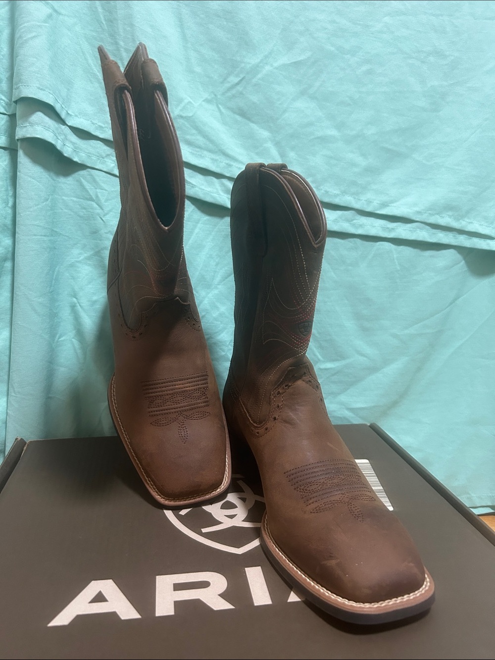 ARIAT Men's Brown Western Cowboy Boots - Classic Pull-On Style